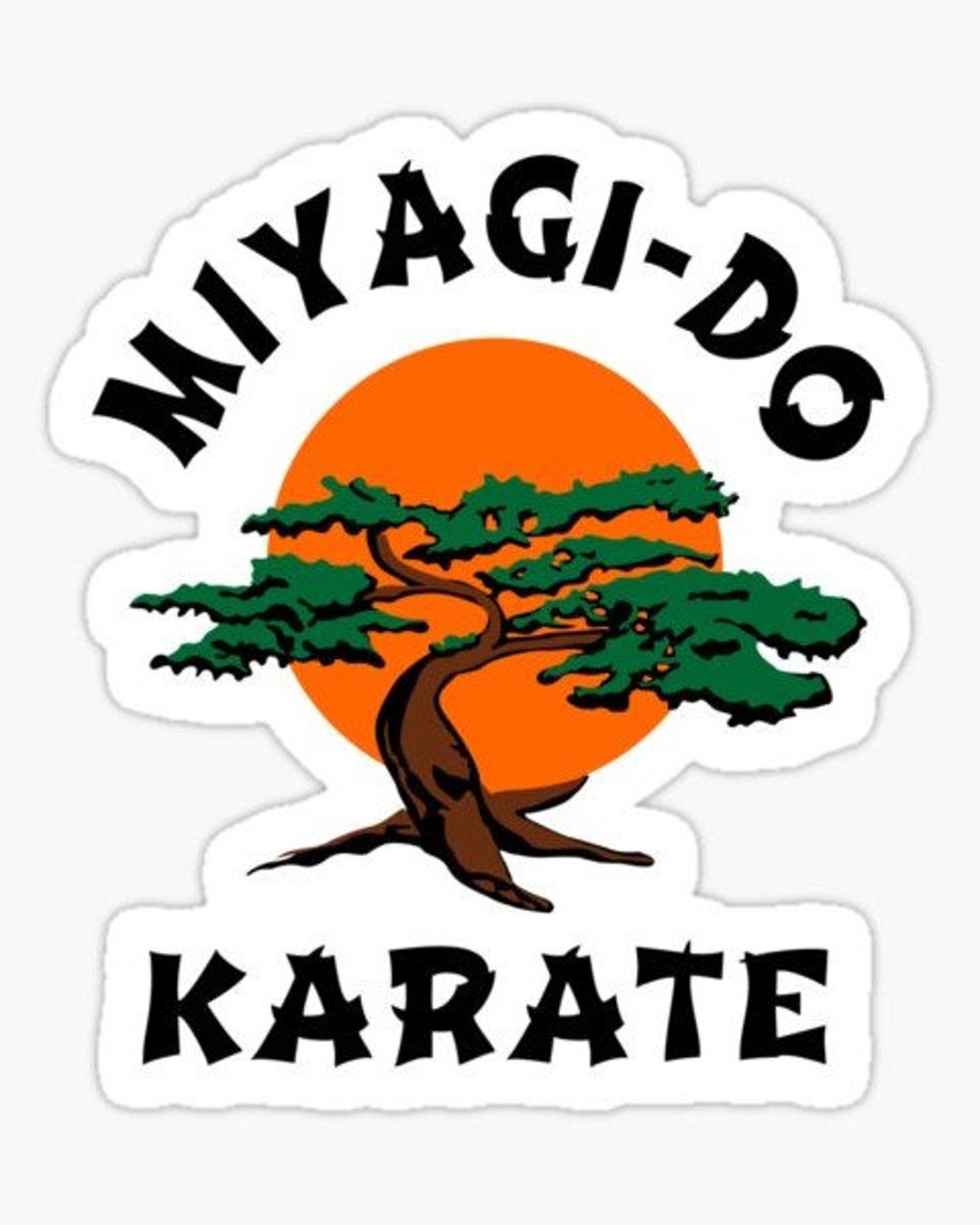 COBRA KAI MIYAGI-DO Uniforme Logo Patch Brodé 7.6cm Grand Karaté Enfant