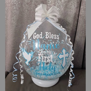 Prima Comunione Pop Me Money Balloon regalo/Kit fai da te/personalizzato/personalizzato. Si prega di LEGGERE LA DESCRIZIONE!