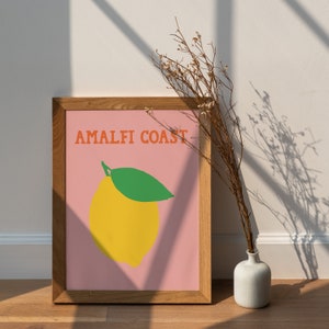 Lemon poster &quot;Almafite coast&quot;