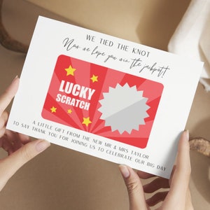 Bomboniera di matrimonio personalizzata con gratta e vinci, bomboniera di matrimonio, personalizzata, decorazioni per la tavola di nozze, regali di nozze, regali personalizzati, Mr & Mrs