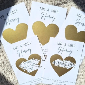 Gratta e Vinci per Matrimonio, Gratta e Vinci Personalizzato, Accessori per Matrimonio, Gratta e Scopri, Bomboniere per Matrimonio, Sig. e Sig.ra, Bomboniere Personalizzate per Matrimonio