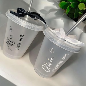 Tazze personalizzate per la festa nuziale, regalo per paggetto, damigella, regalo di nozze, damigella d'onore, decorazioni per matrimoni, regali per la festa nuziale