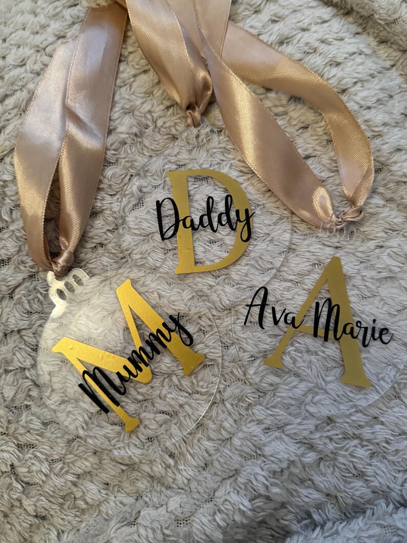 Personalised Family Christmas Bauble, Christmas Tree Decoration, Names