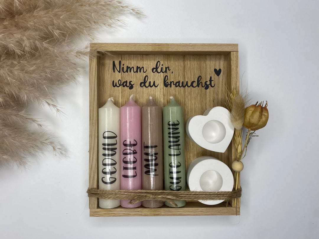 Nimm Dir Was Du Brauchst Kerzen www.etsy.com