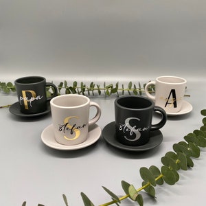 Personalisierte Espressotasse Espressotasse mit Name Geschenkidee Espresso Tasse für Arbeitskollege Geschenk Muttertag Bild 4