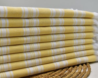 Turkish towel, Bath towel, Beach peshtemal, Pool towel, Holiday towel, Hammam towel 40 x 68 Sauna towel, Bachelorette towel, yellow, Ter.y