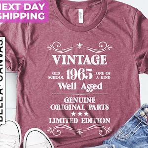Vintage 1965 Birthday Shirt: Retro 60th Birthday Limited Edition Tee