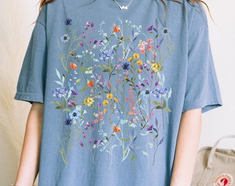 Wildflower Shirt: Cottagecore Botanical Floral Tee