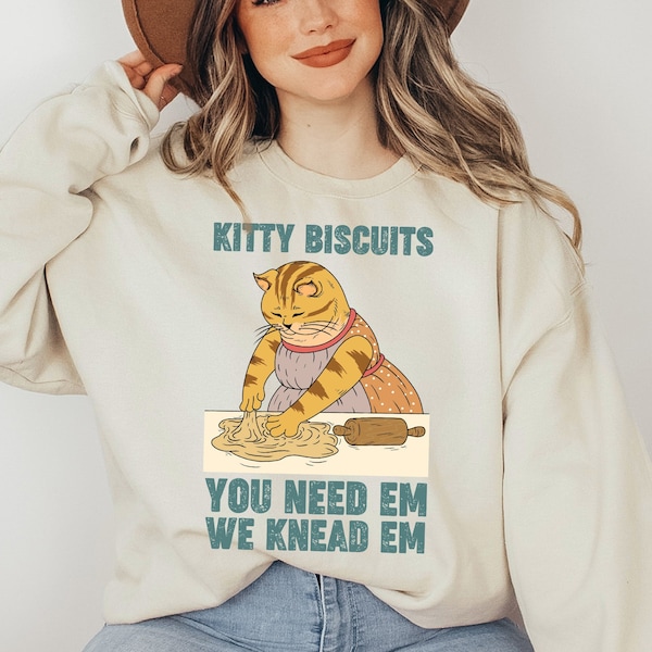 Kitty Biscuits Cat Shirt Etsy