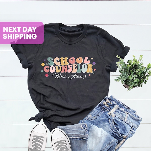 Personalized School Counselor Shirt, School Counselor Gifts, Back To School Shirts, Gift For School Counselor, Counselor Appreciation Gifts