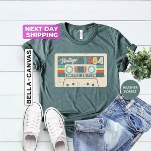 Best of 1984 Birthday Shirt Gift, 40 Years of Being Awesome, 1984 Vintage Cassette Birthday Shirt, Hello Forty Shirt, Funny Birthday Shirt