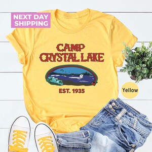 Friday the 13th Jason Voorhees Horror Movie Shirts, Camp Crystal Lake T Shirt,  Vintage Shirt 80s, Camp Counselor Tee, 80s Graphic Shirt