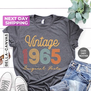 Vintage 1965 Birthday Shirt, 1965 Shirt, 1965 Classic Shirt, 60th Birthday Shirt, Retro 1965 Shirt, 60th Birthday Shirt, 60th Birthday Gift
