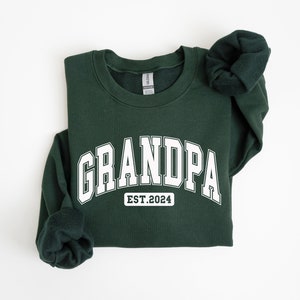 Gepersonaliseerde opa 2025 sweater, cadeau voor opa, opa sweater, opa est sweater, opa est 2024, opa 2024 trui