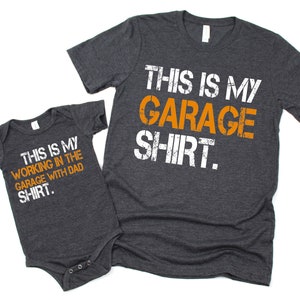 This Is My Working In The Garage With Dad Shirt, Daddy And Me Shirts, Garage Shirts, Father And Son Shirts, Dad Son Gift, Gift For Husband