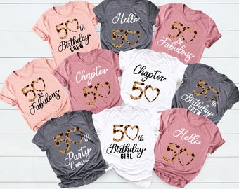 50th Birthday Leopard Print Shirt: Chapter 50 Party Tee