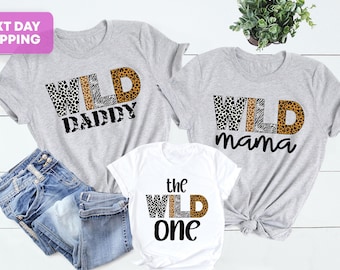 Wild One Birthday Shirt: Mommy and Me Matching Tee