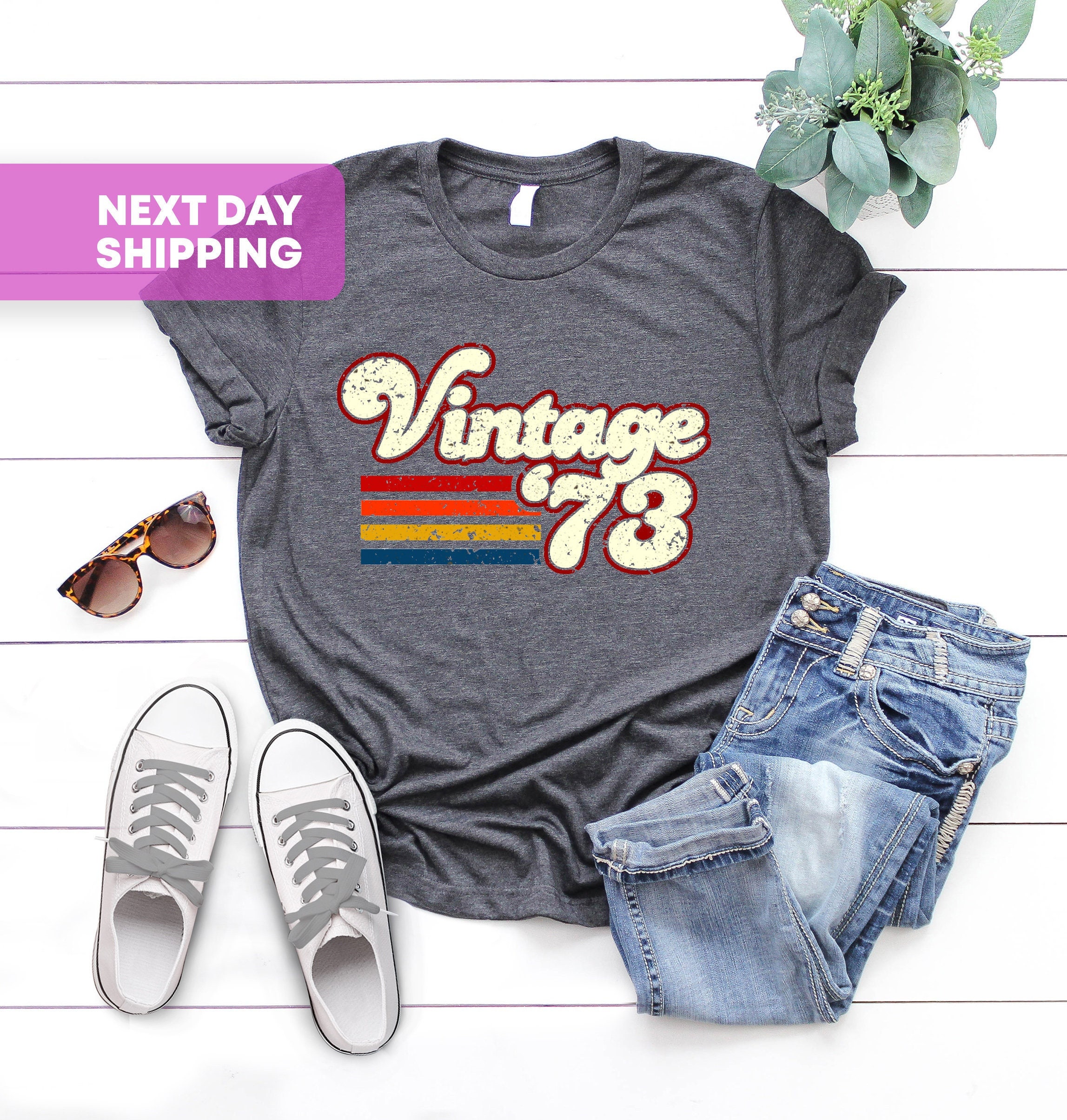 Discover Vintage '73 Birthday Shirt, 50th Birthday Shirt, 1973 T-Shirt