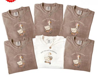 Funny Goose Bachelorette Comfort Colors ® Bride Shirt, Bachelorette Tee, Bridal Party Shirt