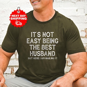 Cadeau man van vrouw, verjaardagscadeau nieuwe man voor hem, T-shirt beste man, pas getrouwd shirt voor man verjaardagscadeaus