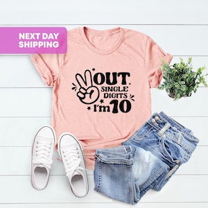 Ten Birthday Shirt, 10th Birthday Shirt, Tenth Birthday, Double Digits, Birthday Shirt, 10th Birthday, Tenth Birthday Shirt, Birthday Gift