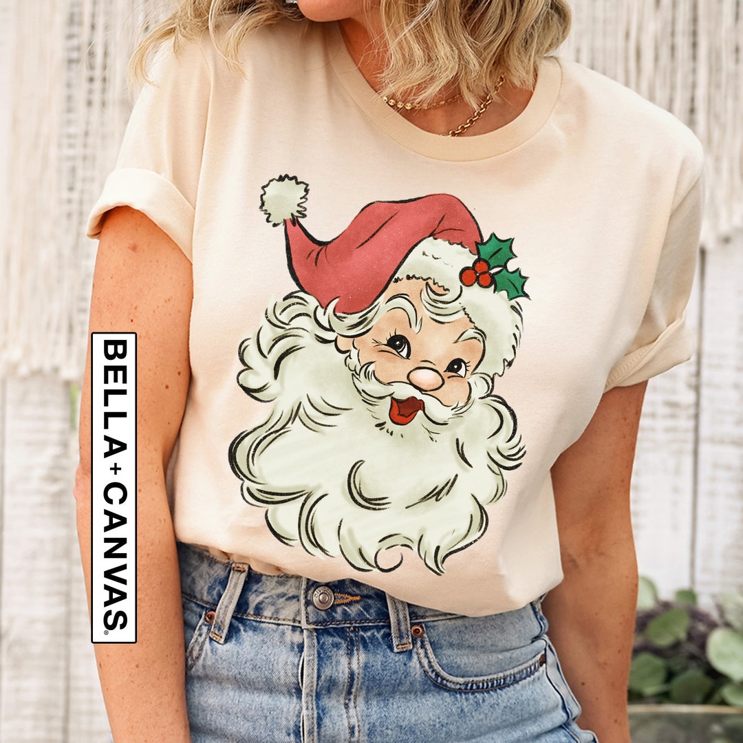 Christmas Santa Shirt Retro Santa Shirt Gift for Christmas - Etsy