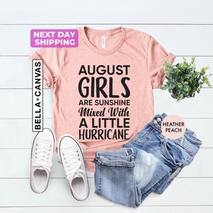 August Girl T-Shirt, August Birthday Tee, Gift For Birthday, August Birthday Gift, Birthday Party Tee, Gift For August Women, Bday Girl Tee image 4