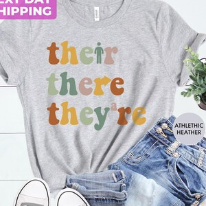 Their There They’re Shirt: Funny English Teacher Tee image 4