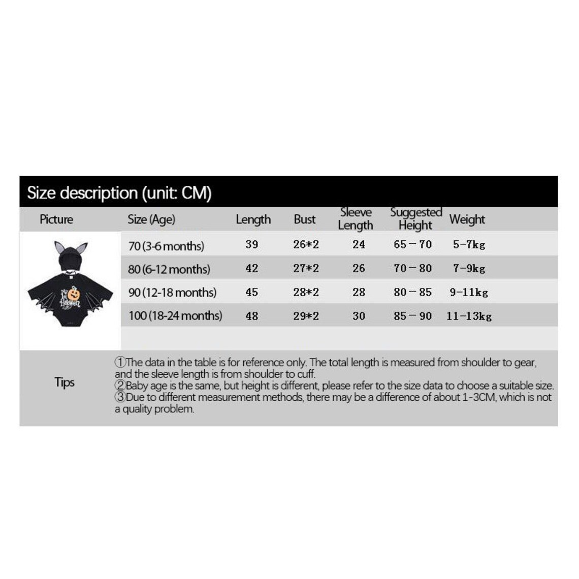 Halloween Costume for New Born Baby Boys Girls Bat Halloween Etsy