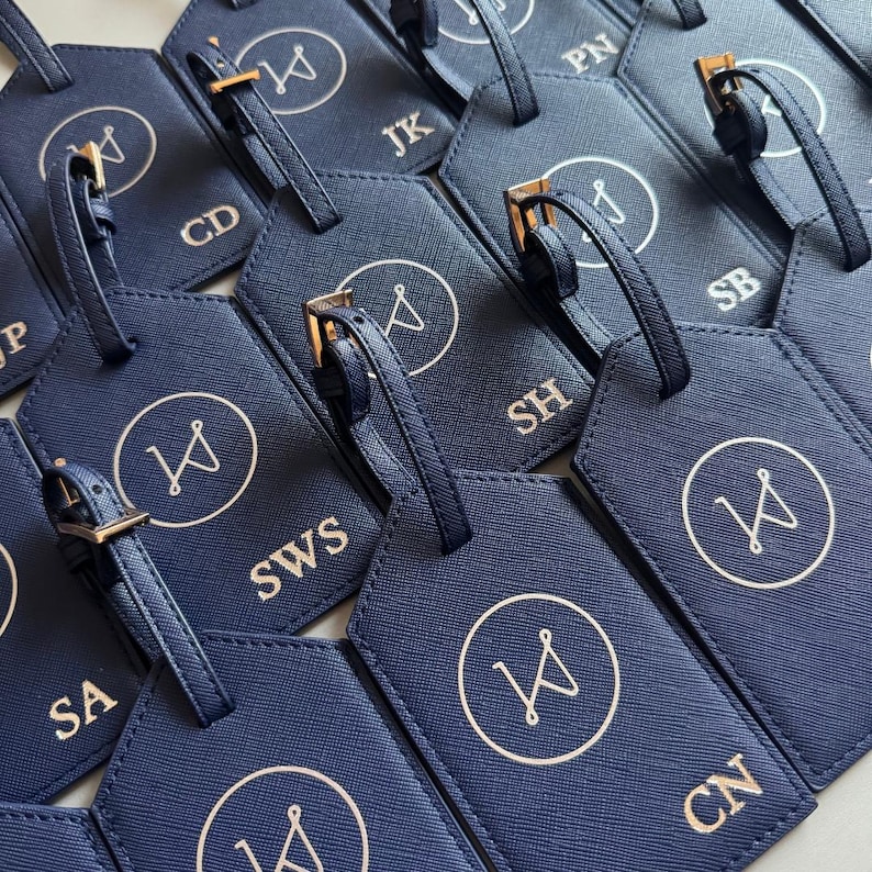 Personalized Leather Passport Holder & Personalized Luggage Tag, Bridesmaid Gifts, Honeymoon gift, Travel Set, Bride, Gifts For Her image 7