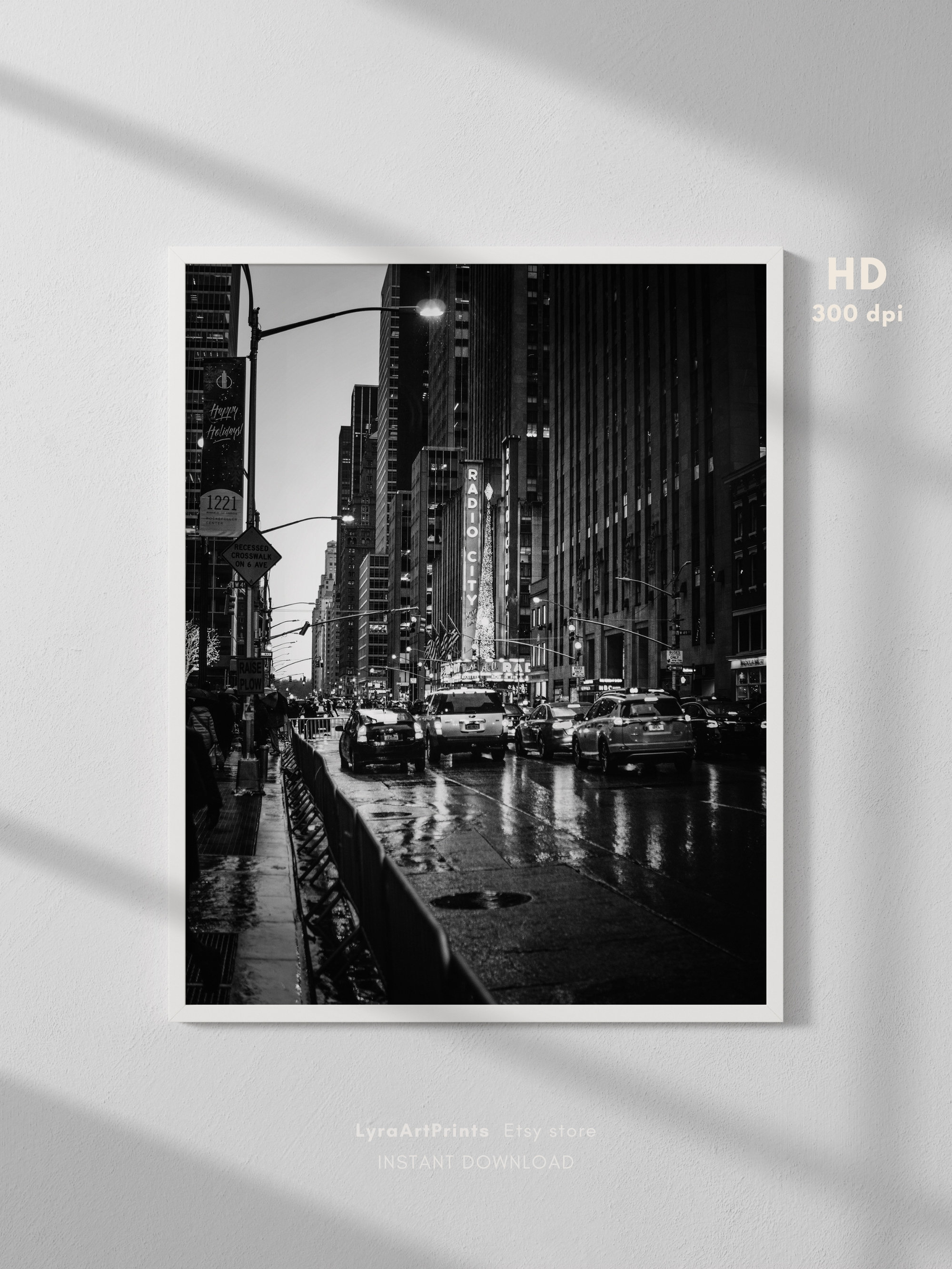New York City Street Photo, New York Photo Wall Art, New York Printable