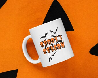 Spooky Season Bats Mug | Halloween Mug | Halloween Gift | Coffee Mug | Fall | Autumn | Spooky | Bats