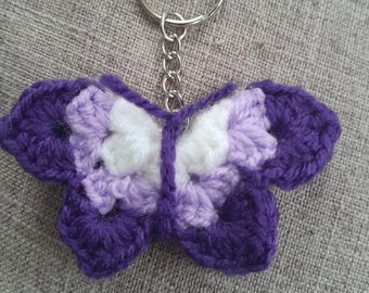 Pattern - Crochet Butterfly Keyring