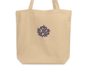 Embroidered BLUEBERRY Eco Tote Bag | Econscious EC8000