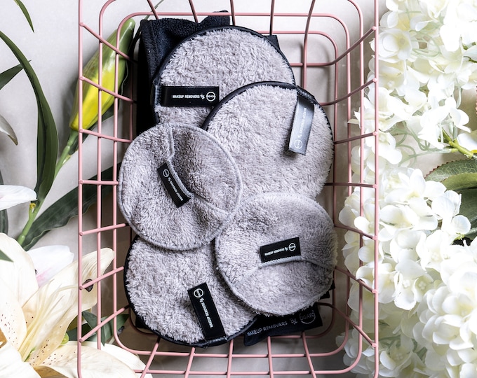Eco-Friendly Makeup Remover Pads Set | Reusable Makeup Removing Pad | Makeup Eraser Cloth and Reusable Makeup Pads with Laundry Bag
