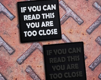Funny Morale Patch “If You Can Read This” PVC 2x2"