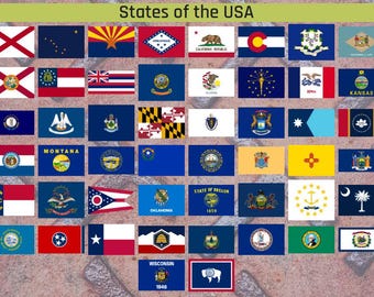 Staaten von Amerika Flagge Vinyl Taillierter Patch