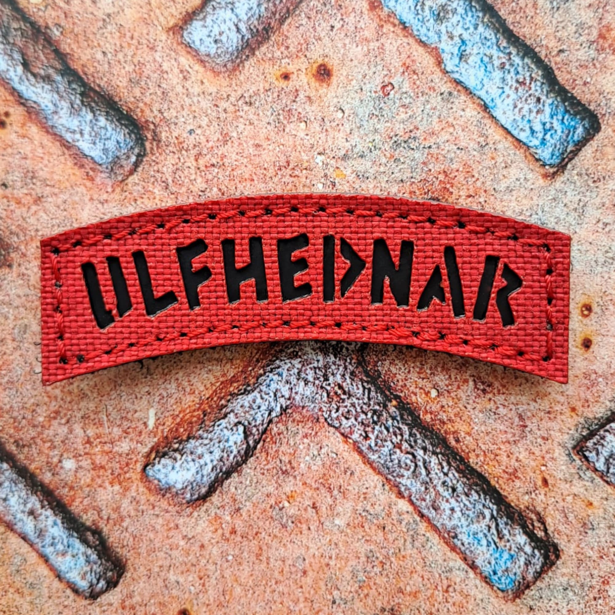 Ulfhednar Berserker Tab Berserkr Viking Norse Icelandic Heathen Army Military Morale Tactical Hook Patch