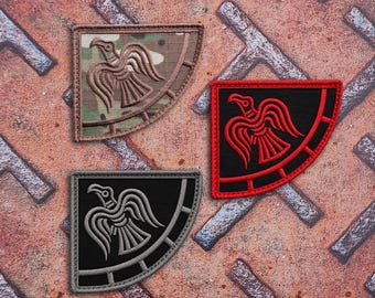 Rare Viking Raven Banner Morale Tactical Odin God of War Embroidered Hook Patch