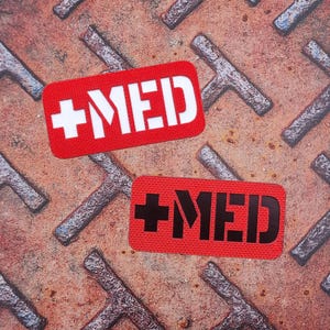 Tactical Medical Identifier Patch with Hook Backing First Aid Morale Patch for IFAK, EMT Pouch, Medic Gear, Backpacks