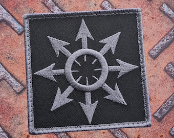 Chaos Star Arrows Cross Chaosphere Symbol of Eight Magic Morale  Patch (Blackout)
