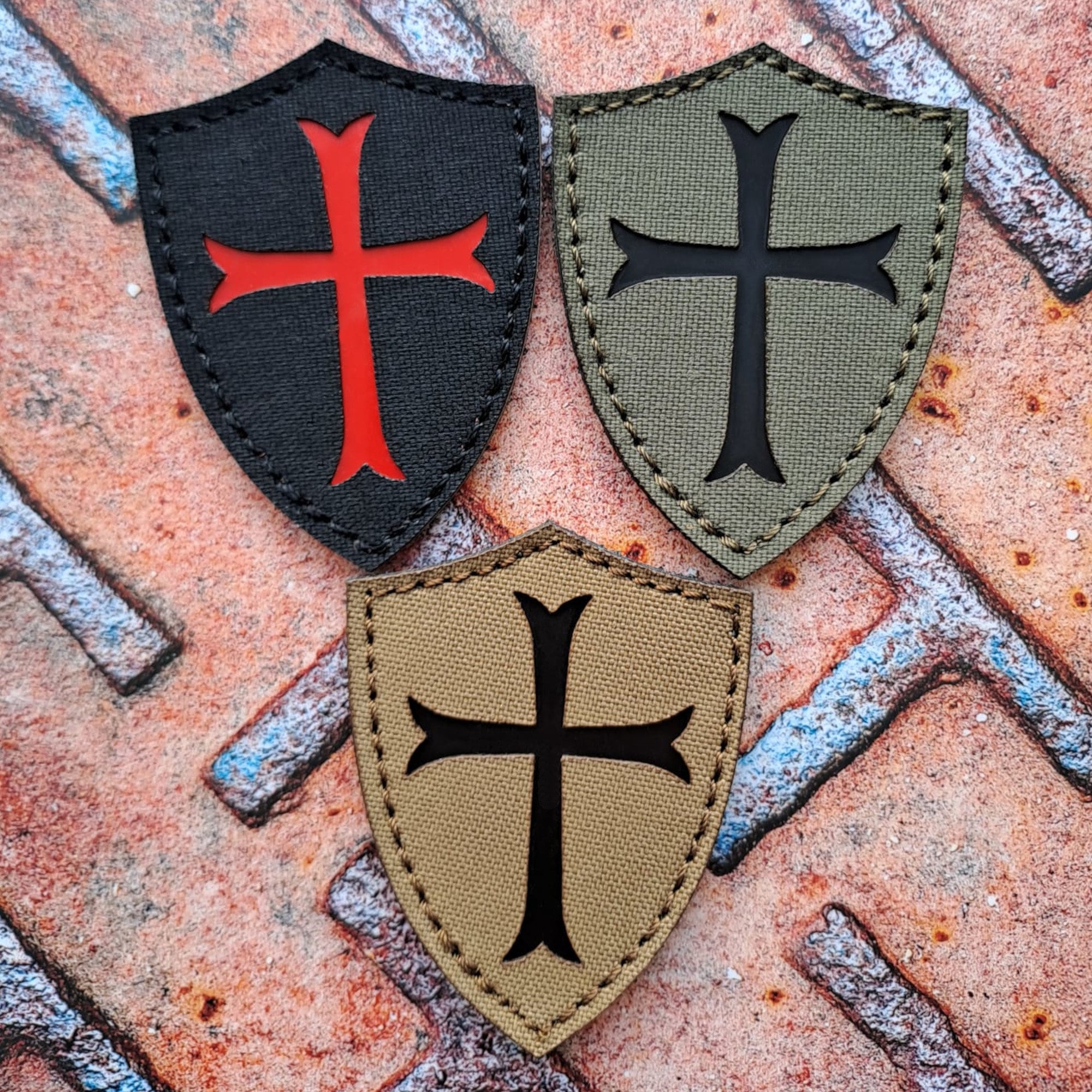 Crusader Cross PVC Patch with velcro Airsoft
