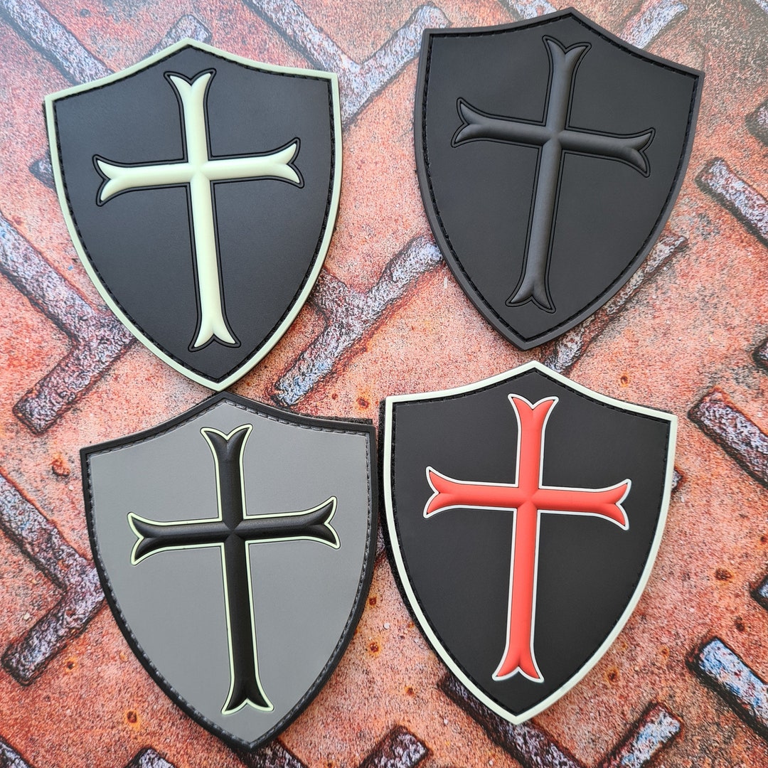 Crusader Cross Templar Knight DEVGRU Seals PVC Patch