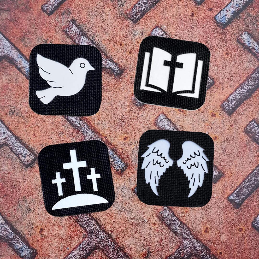 Christian Patches – Calvary, Bible & Dove | Religious Patch | Faith ...
