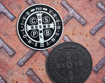 Saint Benedict Medal PVC Patch 3"
