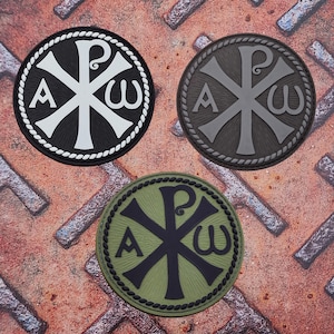 Chi Rho Christogram Jesus Christ Symbol Rubber Patch