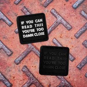 Funny Morale Mini Patch “If You Can Read This” PVC