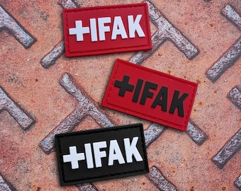 Mini Cross IFAK PVC Patch – First Aid Kit Identification for Backpacks & Gear