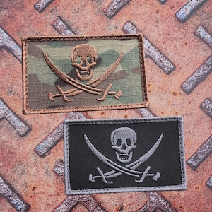 Calico jack schedel piraat Jolly Roger Morale tactische patch