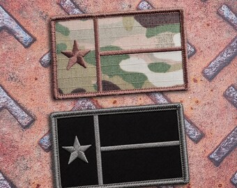Texas Lone Star Flag Tactical Morale 2x3.25" Hook Patch